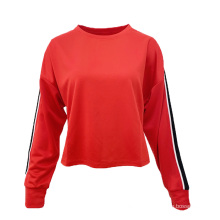 New Customized Sport Casual Soft Crew Neck Plain Dyed Polyester Cotton T-Shirt For Women